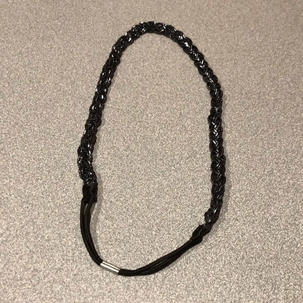 Braided Beaded Elastic Headband